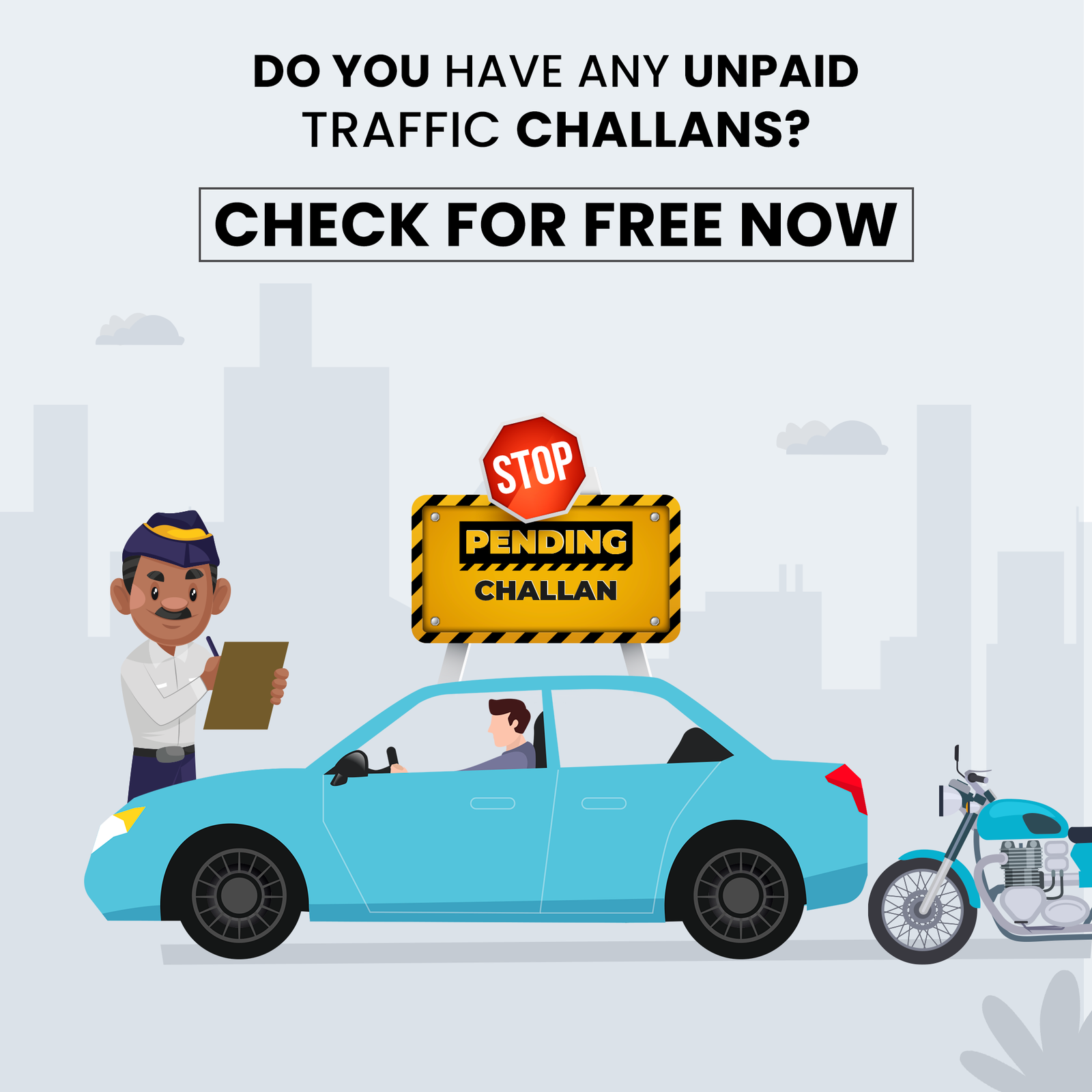 Check your Vehicle Details : e-Challan